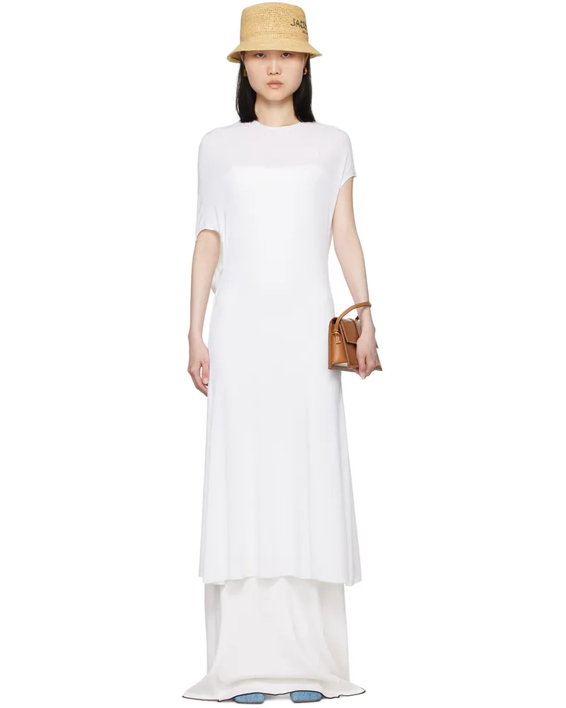Jacquemus White La Casa 'La robe Salerno' Midi Dress 100