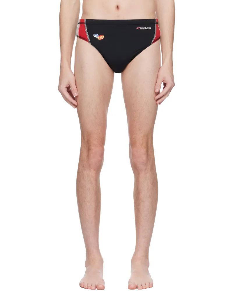 Martine Rose Black Bonded Hope Swim Briefs Blk