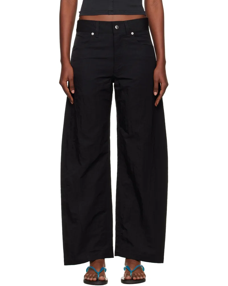 Eckhaus Latta Black Bend Trousers Asphalt