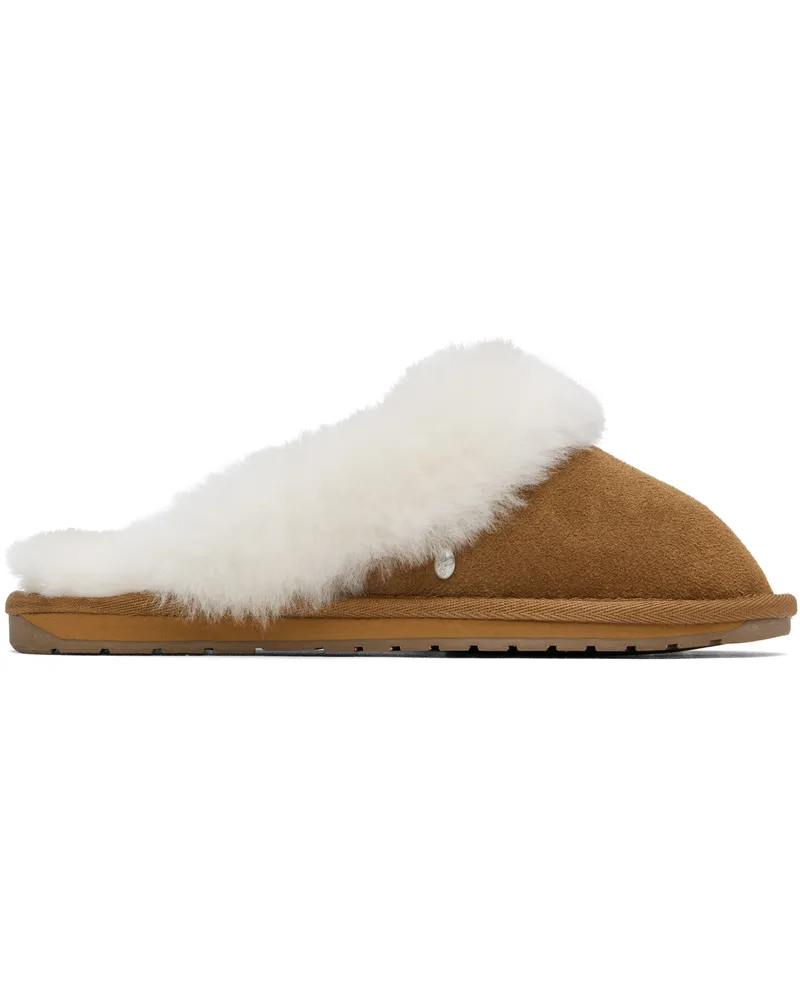 EMU Tan Jolie Slippers Chestnut