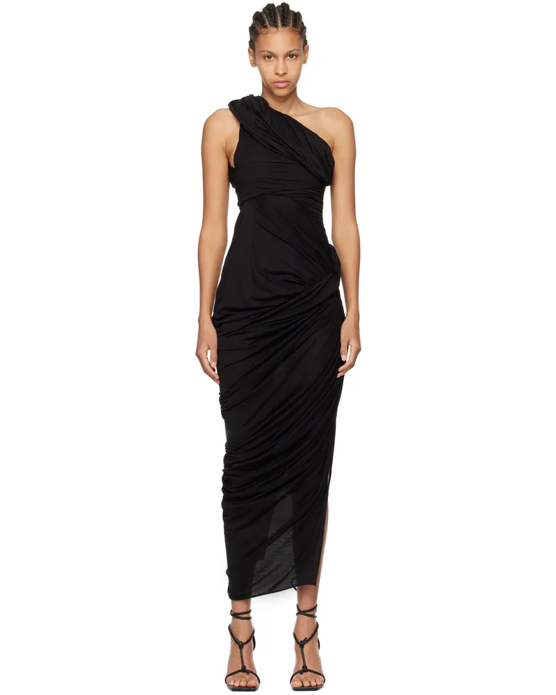 Rick Owens Black Lido Midi Dress 09