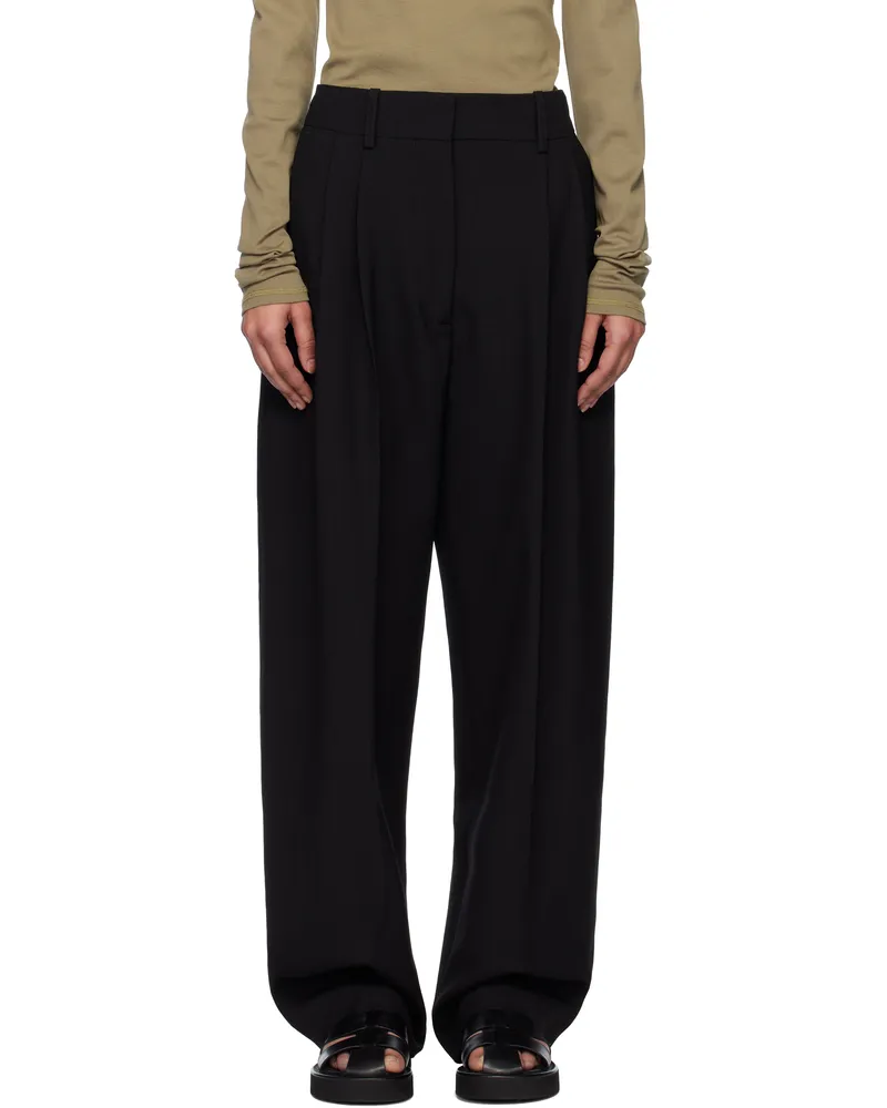 Studio Nicholson Black Sperro Trousers Black
