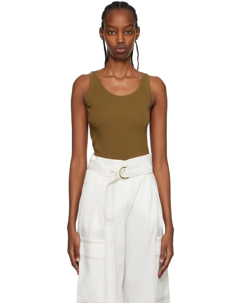 Max Mara Brown Show Tank Top 008