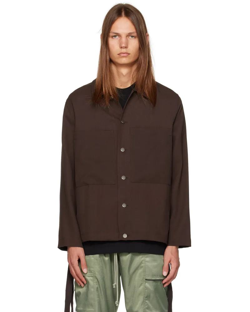 Song For The Mute Brown Patch Pocket Jacket Brown