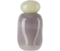 Off-White & Purple Bon Bon Medi Vase