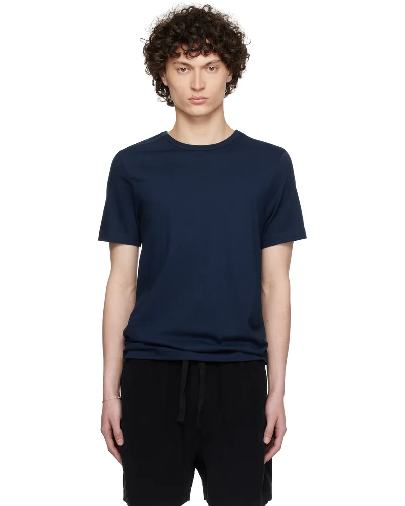 Merz b. Schwanen Navy 1950s Loopwheeled T-shirt 66