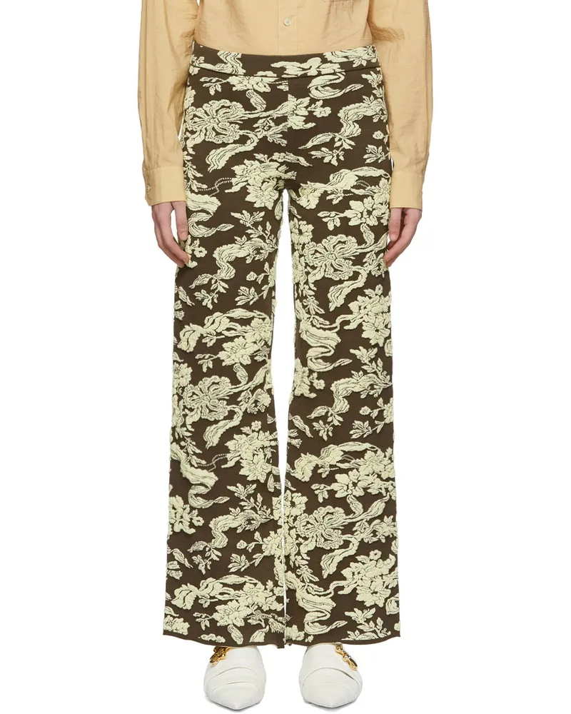 Jil Sander Brown Viscose Trousers 247
