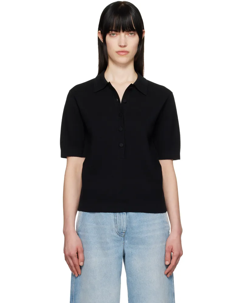 Dries van Noten Black Merino Polo 900