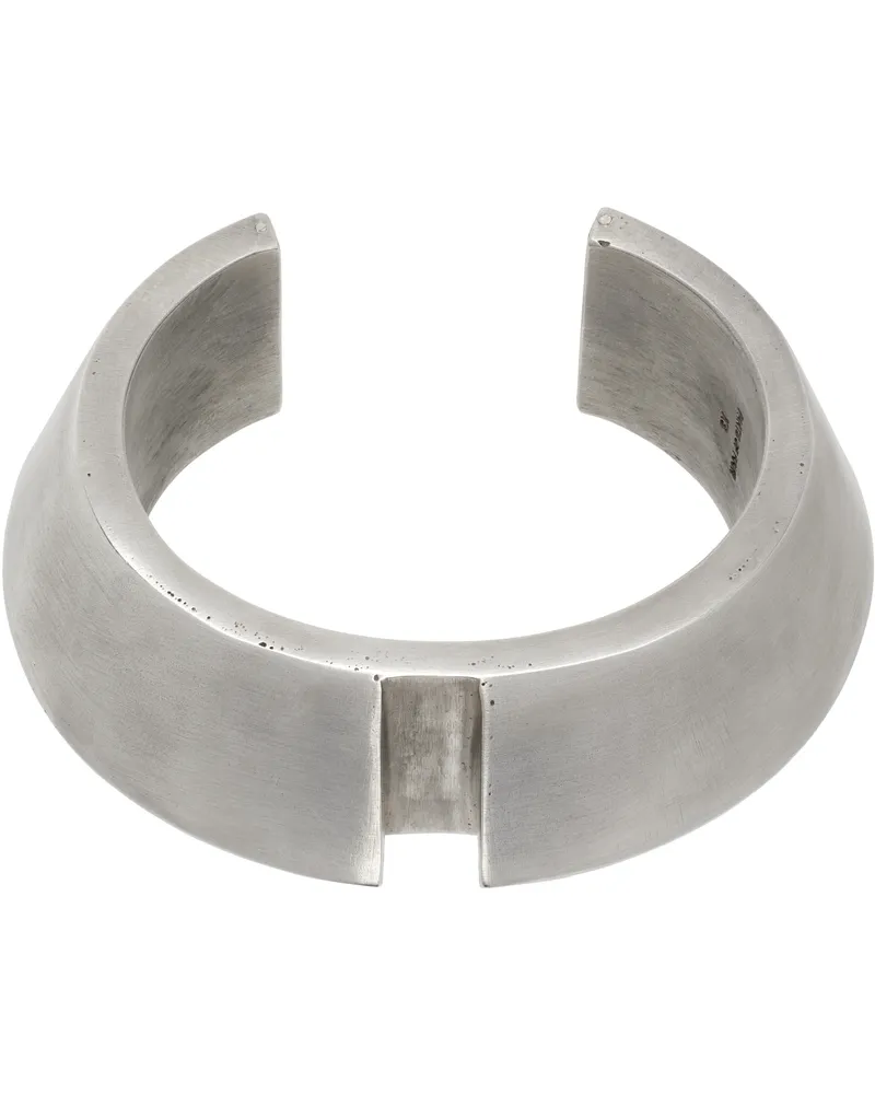 Parts Of Four Silver Crescent Rift Wedge Bracelet Acid