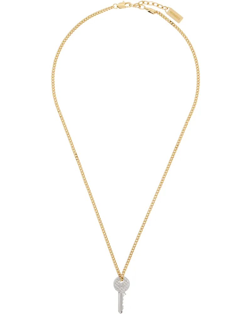 VETEMENTS Key Necklace Silver