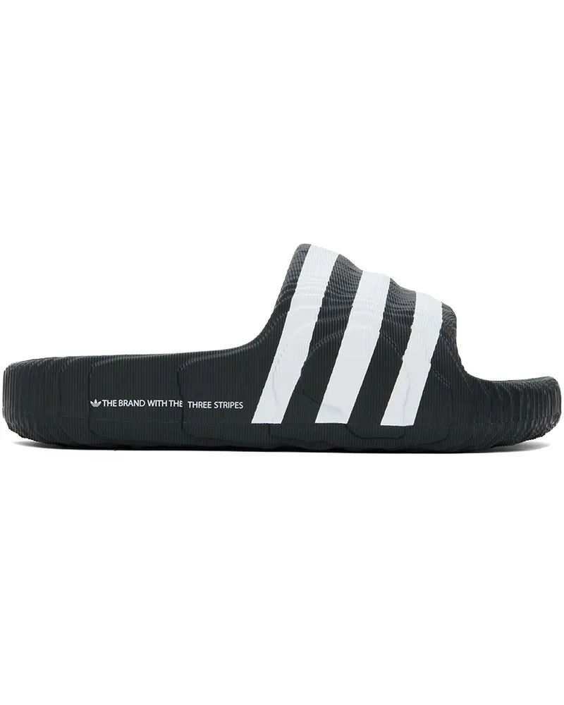 adidas Black & White Adilette 22 Slides Core