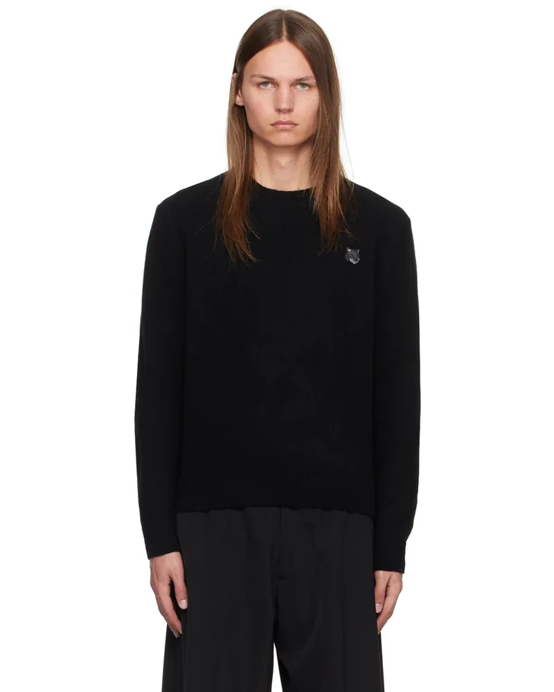 Kitsuné Black Bold Fox Head Patch Sweater P199