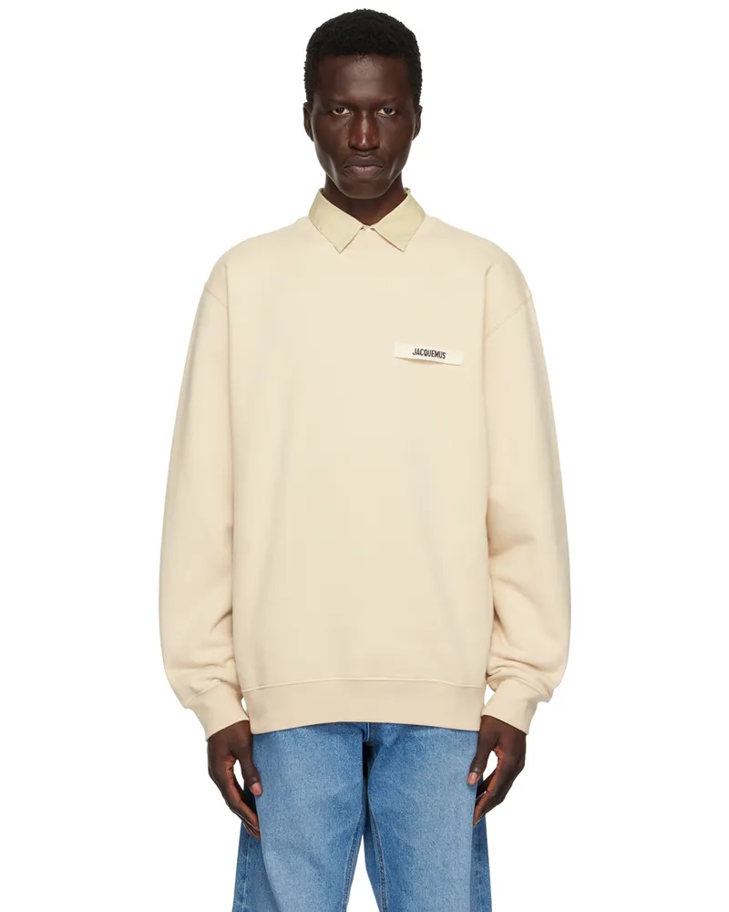 Jacquemus Beige Les Classiques 'Le sweatshirt Gros Grain' Sweatshirt 150