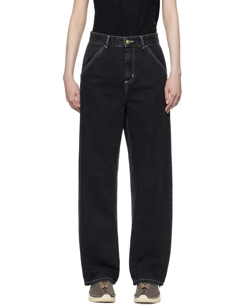 Carhartt WIP Black Simple Jeans Stone