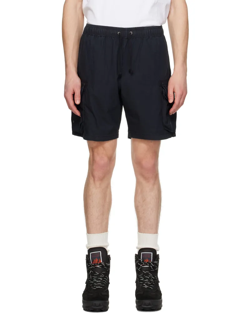 John Elliott + Co Black Garment-Dyed Shorts Black