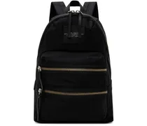 Black 'The Biker Nylon Large' Backpack