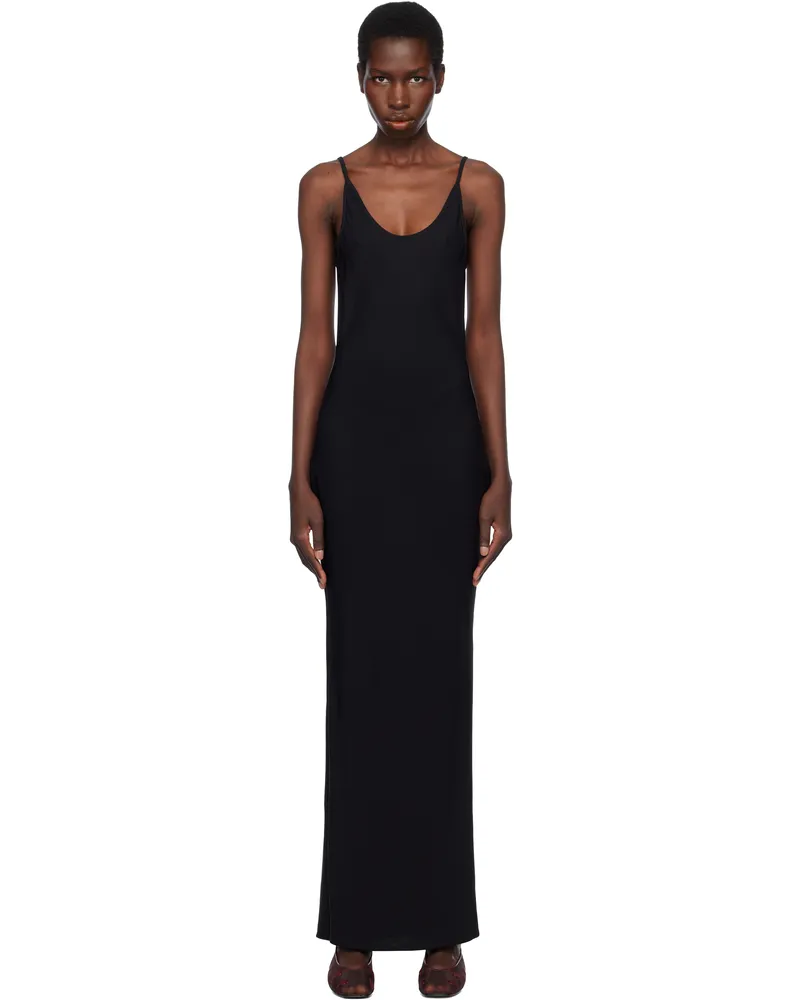 Paris Georgia Black Elemental Mala Slip Maxi Dress Black