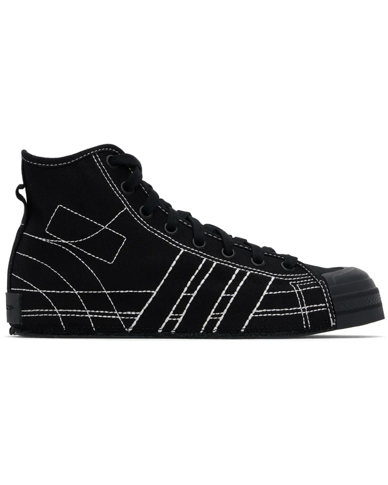 Y-3 Black Nizza Hi Sneakers Black