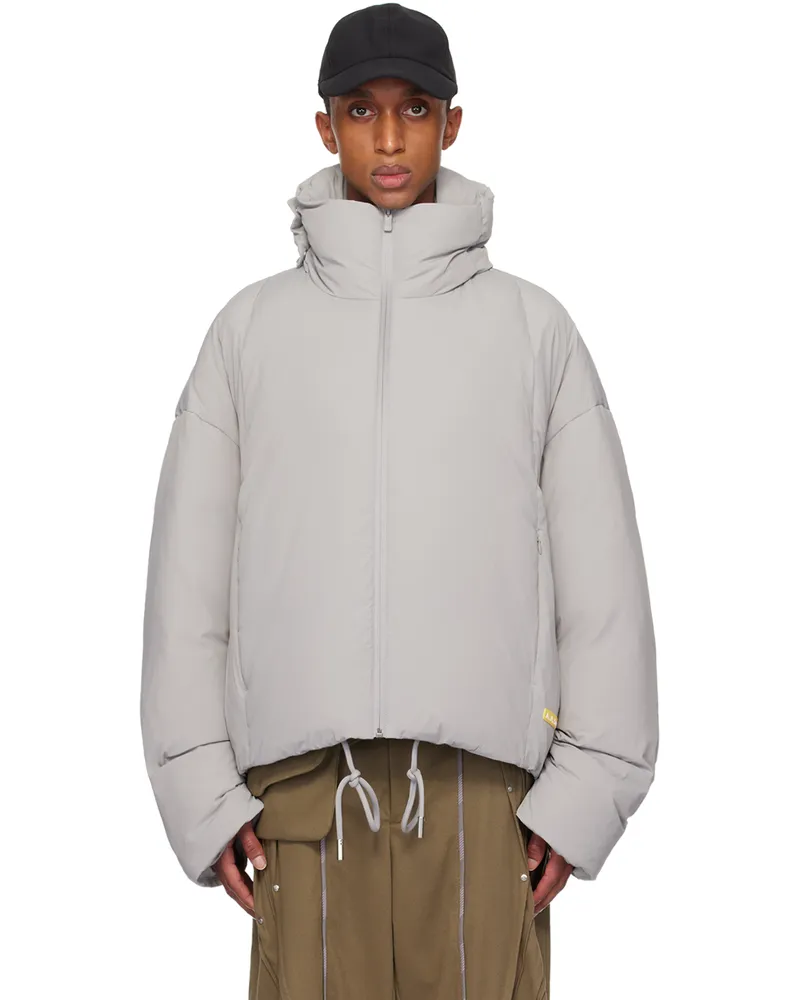 A. A. Spectrum Gray Malvern Down Jacket Grey