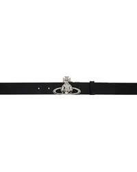 Vivienne Westwood Black Orb Buckle Belt Nblack