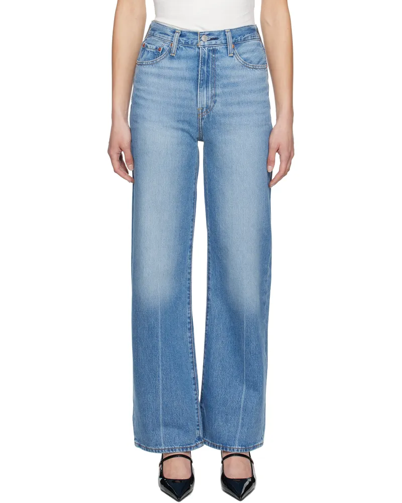 Levi's Blue Ribcage Wide Leg Jeans Not