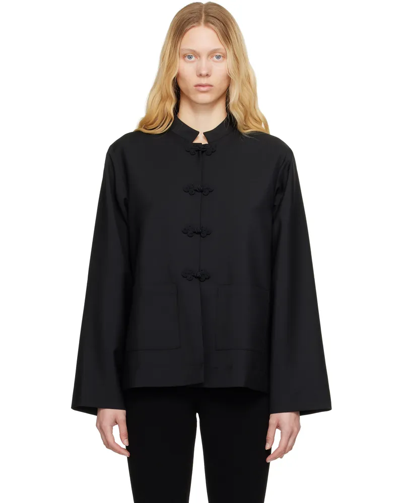 Róhe Black Toggle Jacket 001_308