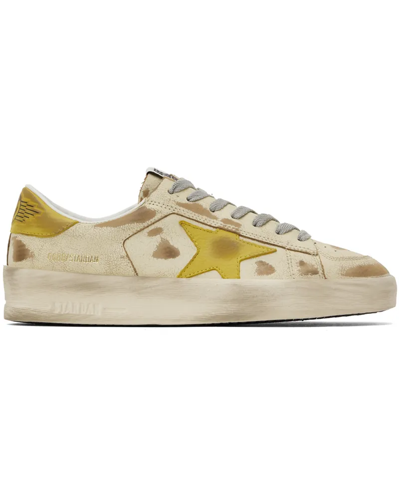 Golden Goose Off-White Stardan Sneakers Beige