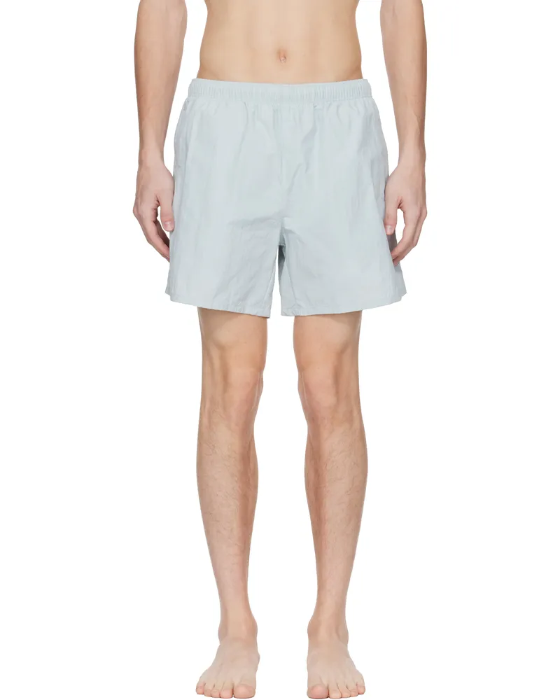 Our Legacy Blue Drape Tech Swim Shorts Sky
