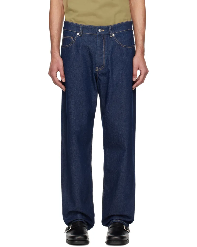 Kitsuné Blue Straight Denim Jeans P470