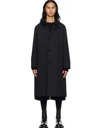 Jil Sander Black Three-Button Coat Black