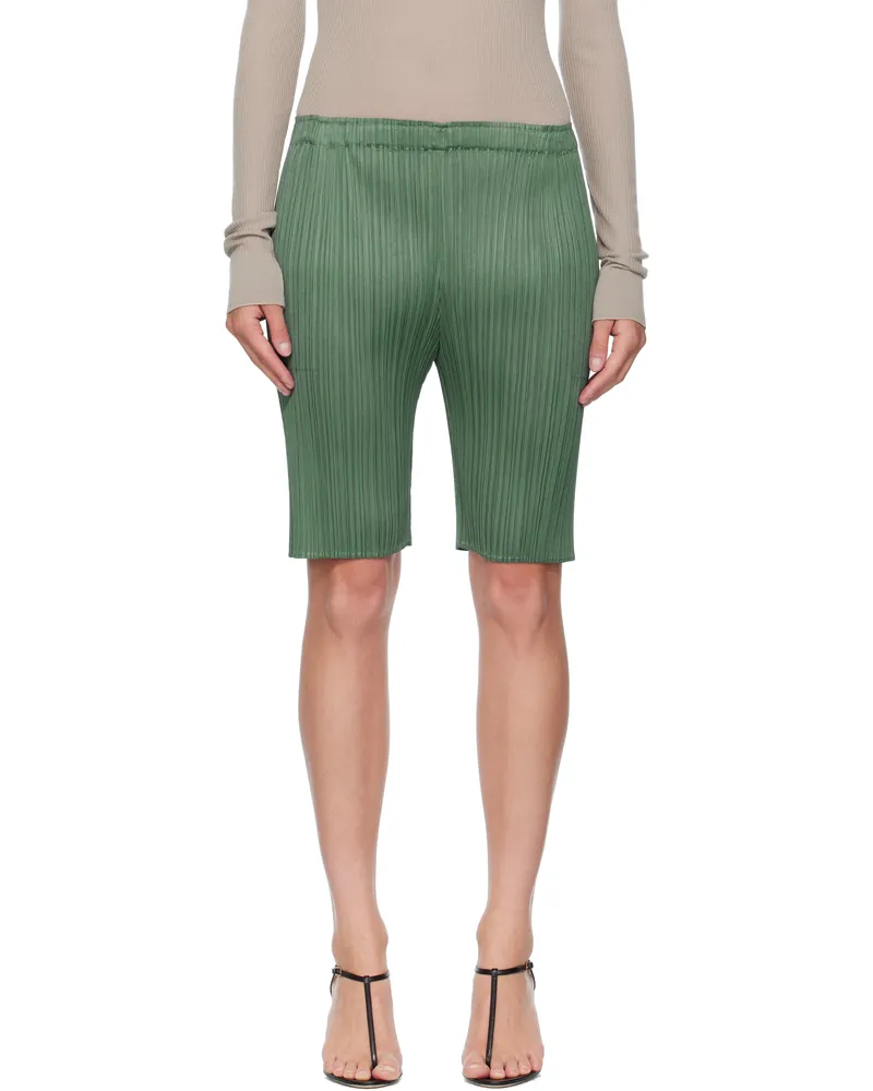 Issey Miyake Green June Monthly Colors Shorts 63