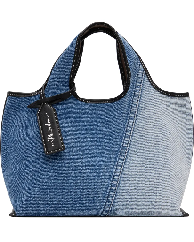 3.1 phillip lim Blue Denim Mini Market Tote Indigo