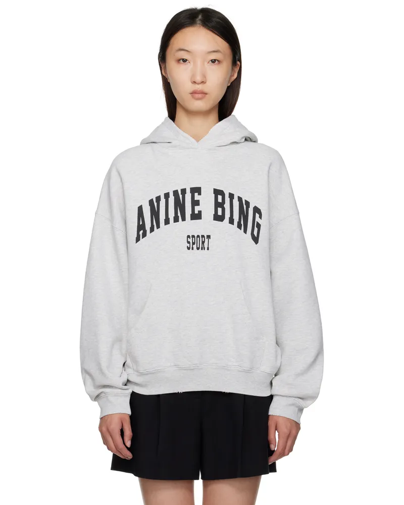 Anine Bing Gray Harvey Hoodie Grey