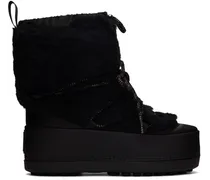 Black Faux-Fur Teddyski-Fur Boots