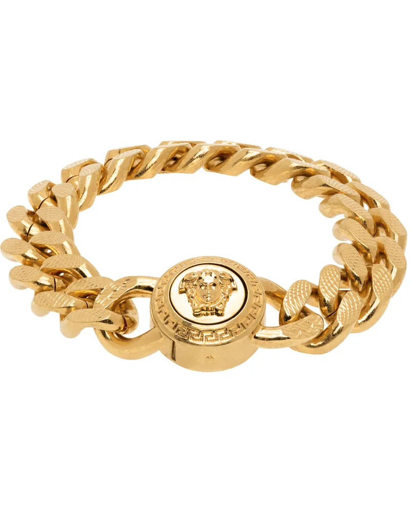 Versace Gold Medusa Chain Bracelet Kot Tribute