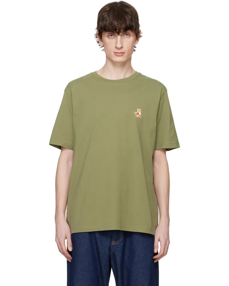 Kitsuné Green Speedy Fox Patch Comfort T-shirt 0079
