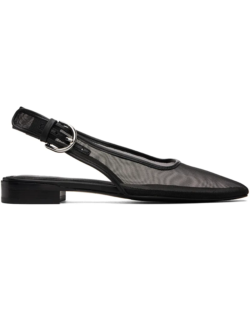 Rag & Bone Black Astra Slingback Ballerina Flats Black