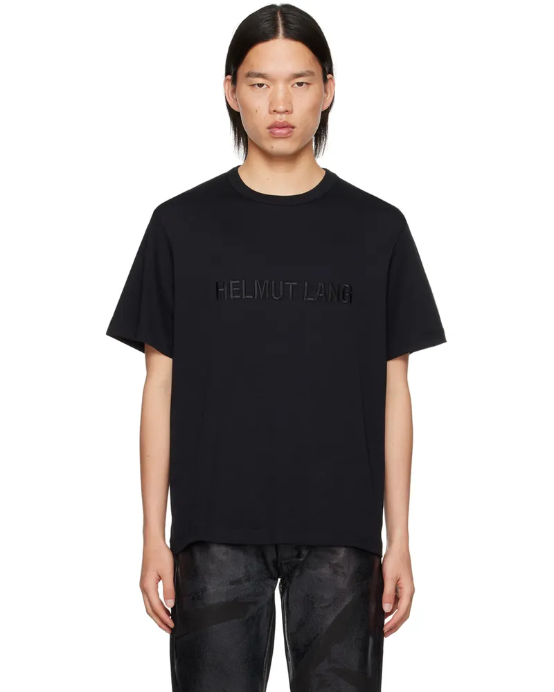 Helmut Lang Black Embroidered T-Shirt Black