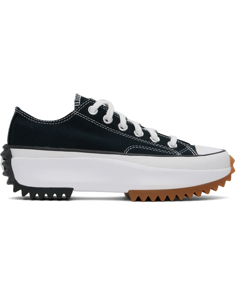 Converse Black Run Star Hike Canvas Platform Sneakers Black