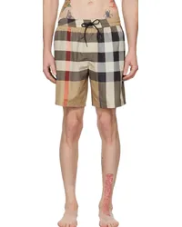 Burberry Beige Guildes Swim Shorts Archive