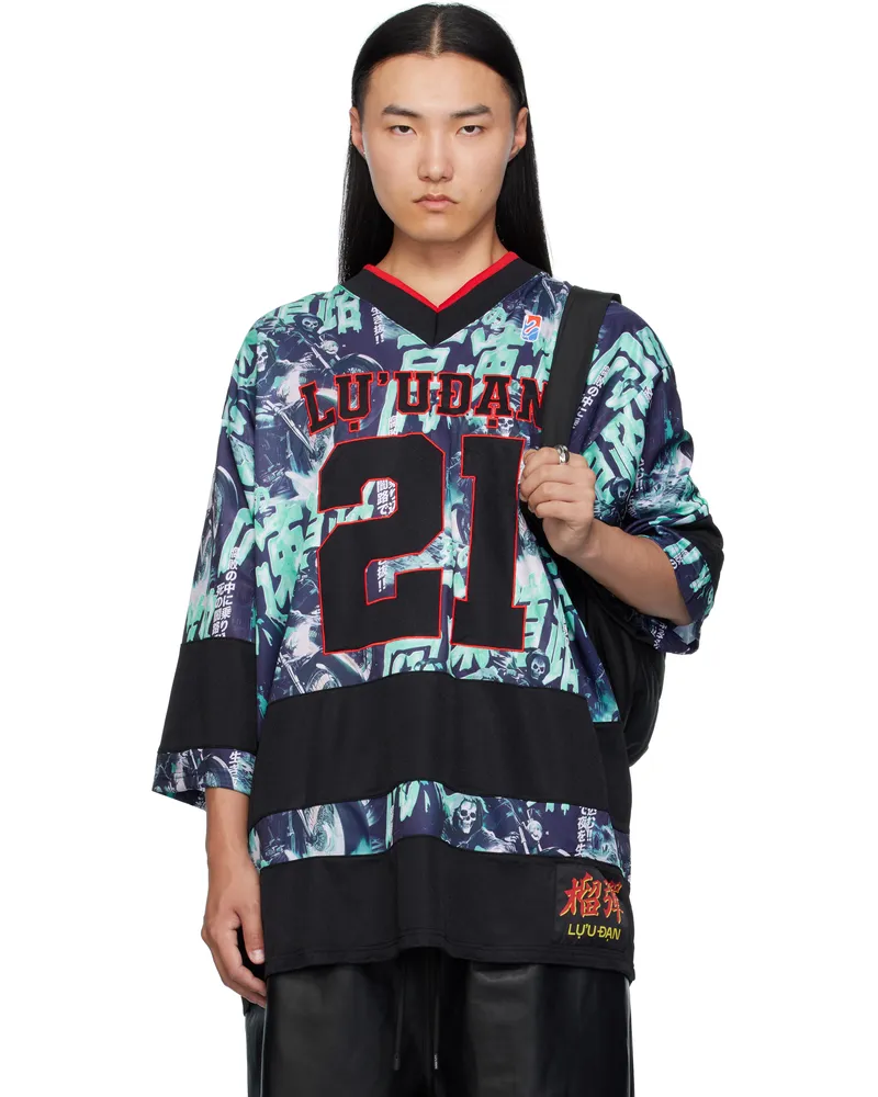 LU'U DAN Multicolor Hockey D T-shirt Ghost