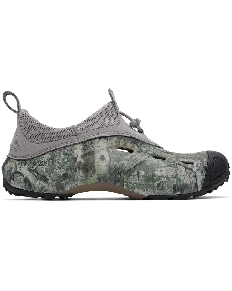 Crocs Gray & Green Quick Trail Low Mossy Oak Clogs Walnut