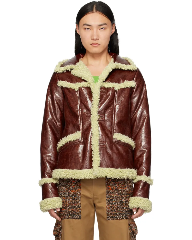 Anna Sui SSENSE Exclusive Brown Runway Jacket Tobacco