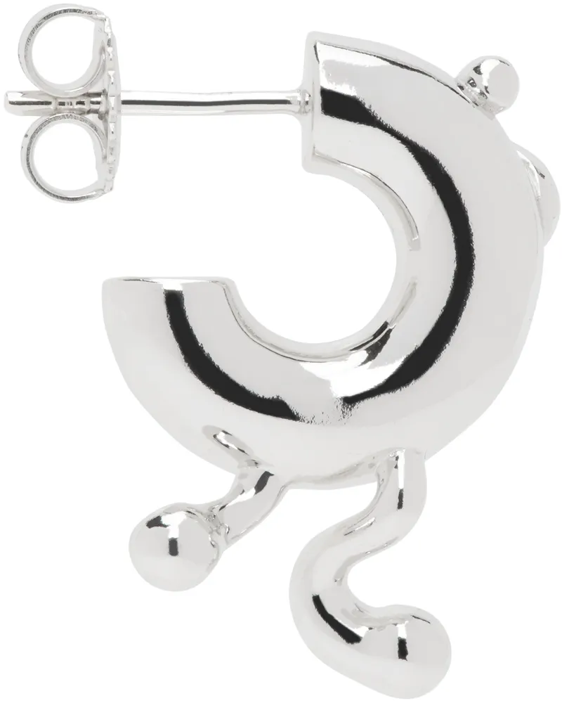 Maria Black Silver Potsdamer Hoop Single Earring Silver