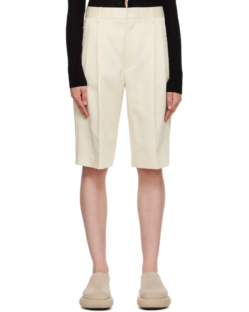 Filippa K Off-White Relaxed Shorts Bone