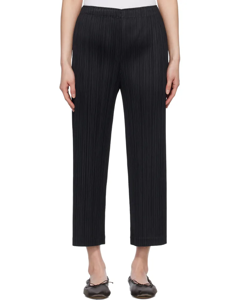 Issey Miyake Black Thicker Bottoms 2 Trousers 15