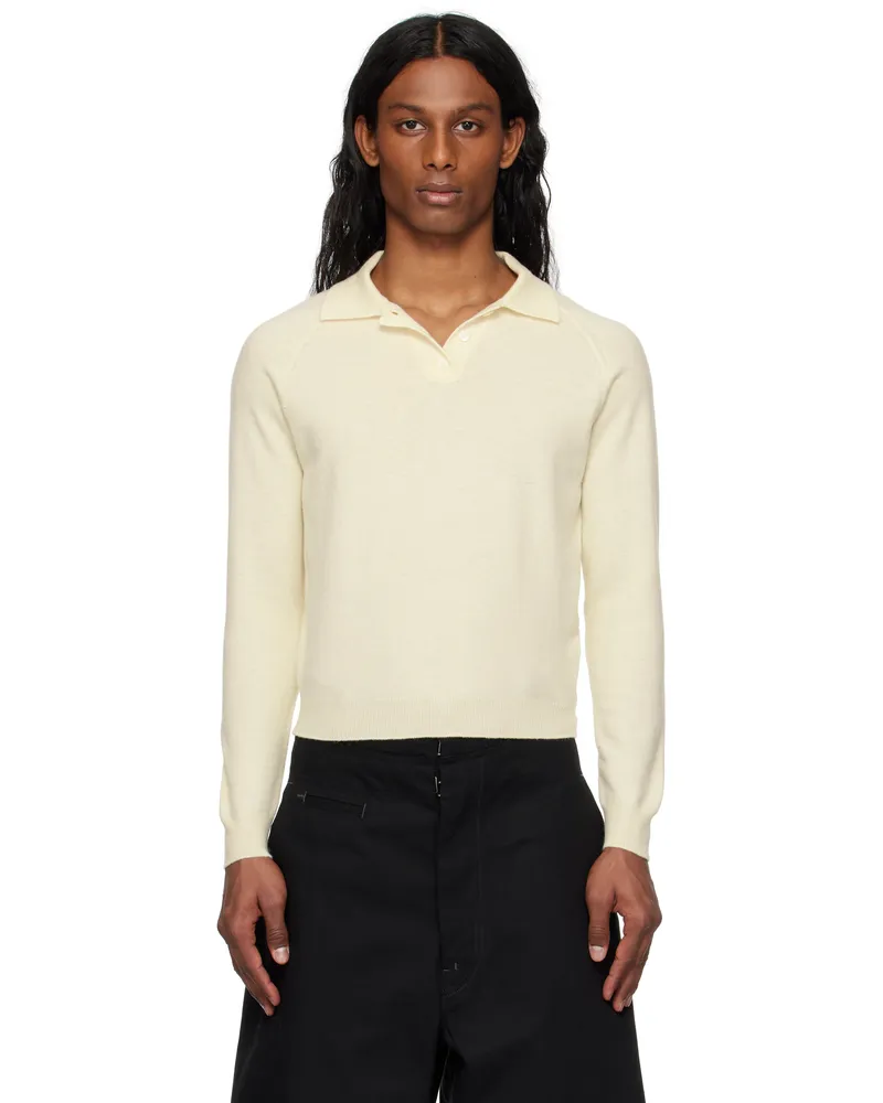 Maison Margiela Off-White Wool Polo 101
