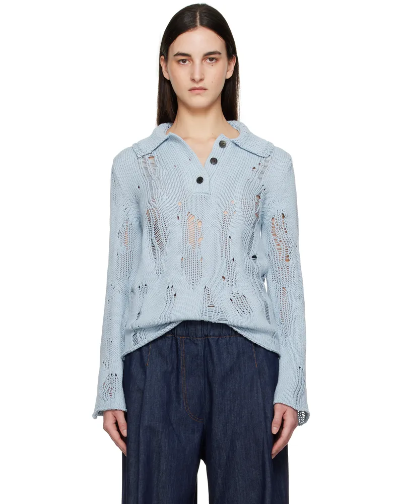 Acne Studios Blue Natural Cord Polo 228