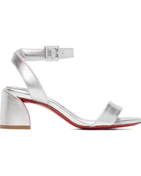 Christian Louboutin Silver Miss Sabina 55 Heeled Sandals Ssilver