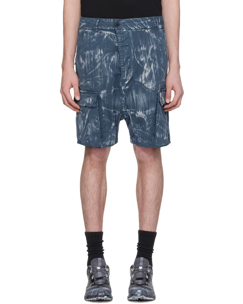 Boris Bidjan Saberi Blue P20 Denim Shorts Ultramar